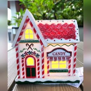 Target Bullseye Playground Light Up Christmas Holiday Mini Village Candy Store